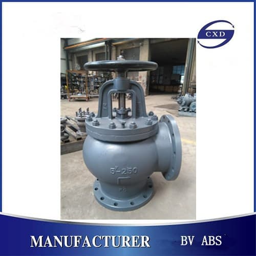 JIS F7306 cast iron angle type marine valve